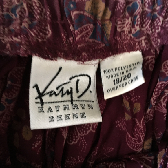 Pleated Kathryn Deene full/maxi print skirt - Picture 2 of 4